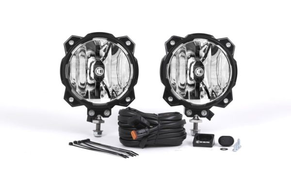 KC HiLiTES 6in. Pro6 Gravity LED Light 20w Single Mount Spot Beam (Pair Pack System) For Discount