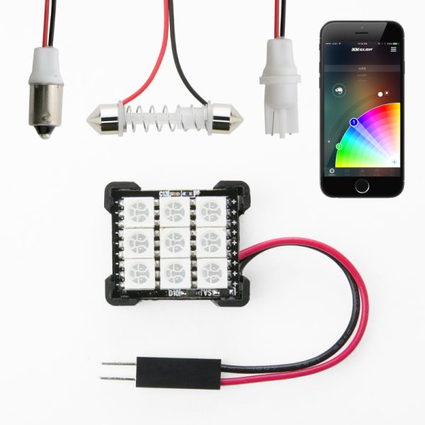 XK Glow RGB Festoon LED Panel XKchrome Bluetooth App Controlled Dome Bulb Supply