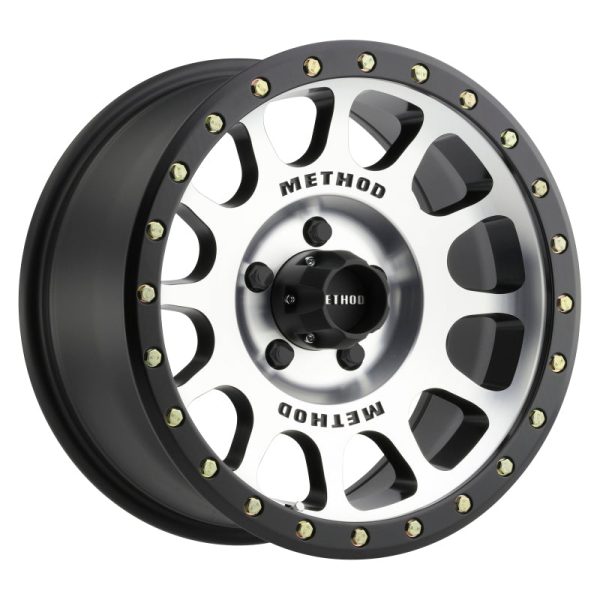 Method MR305 NV 17x8.5 0mm Offset 5x5 94mm CB Machined Black Street Loc Wheel For Cheap