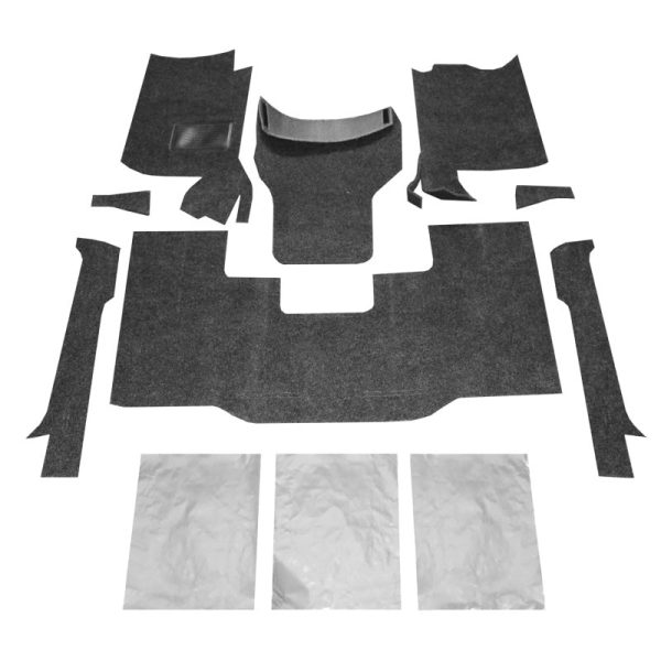 BedRug 76-95 Jeep CJ-7 YJ Front Kit 8pc Floor Kit (Incl Heat Shields) For Sale