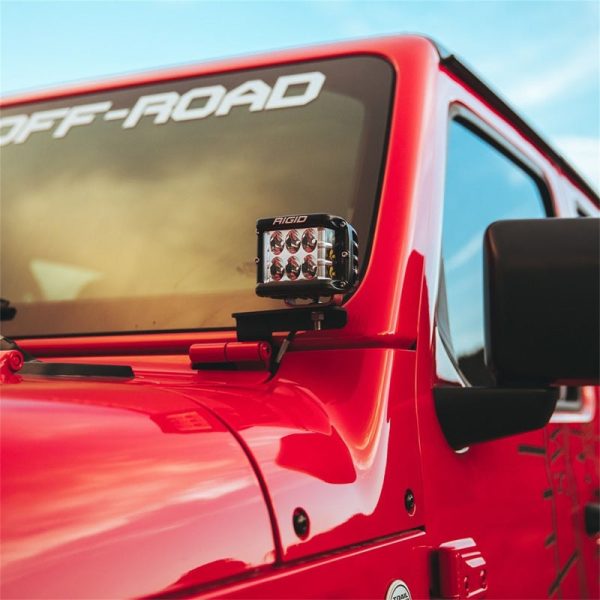 Rigid Industries 2018 Jeep JL - A-Pillar Mount Kit - Mounts Set of D   D-SS   SR-M   Ignite Series Online - Image 4