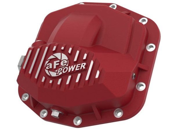 aFe Power Pro Series Front Differential Cover Red w Machined Fins 18-19 Jeep JL (Dana M210) Sale