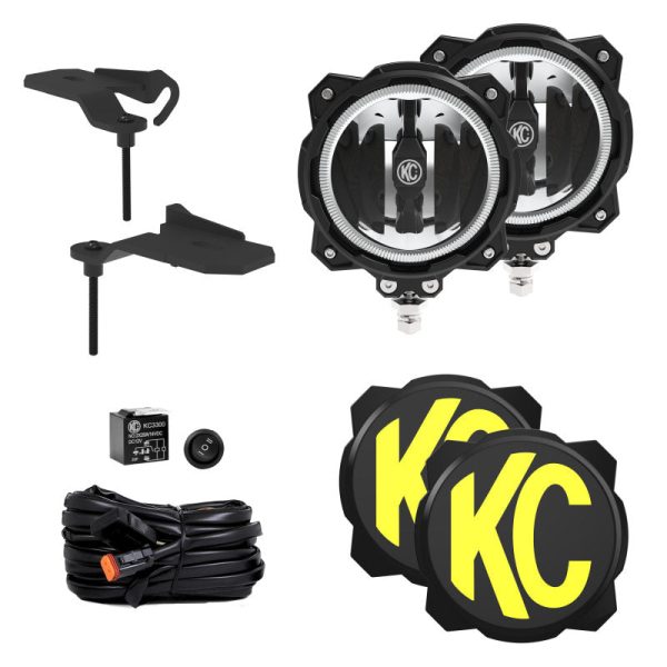 KC HiLiTES Jeep 392 Mojave Gravity LED PRO6 Wide-40 2-Light Sys Ditch Light Kit Fashion