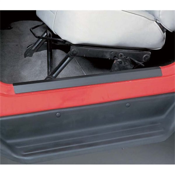 Rugged Ridge 04-06 Jeep Wrangler LJ Black Door Entry Guard Set Online now - Image 2