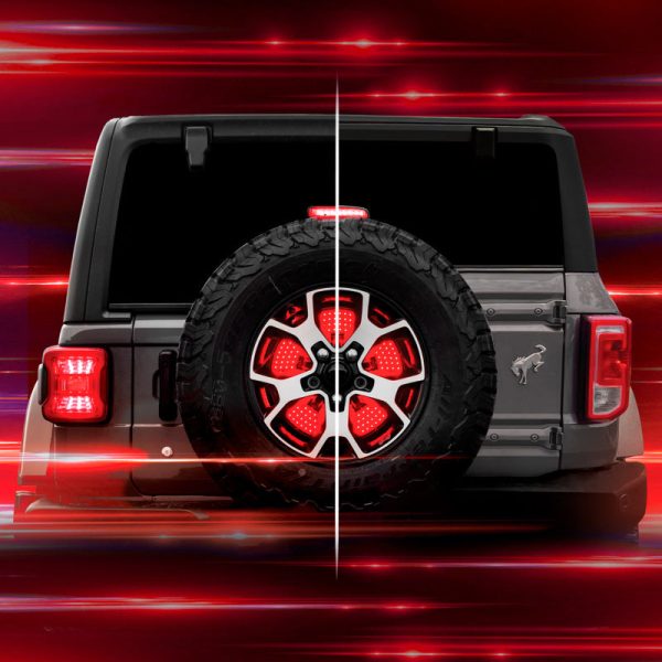 XK Glow Bronco 5th Wheel Light w  Brake, Running, Reverse and Turn Signal Lights Online Sale