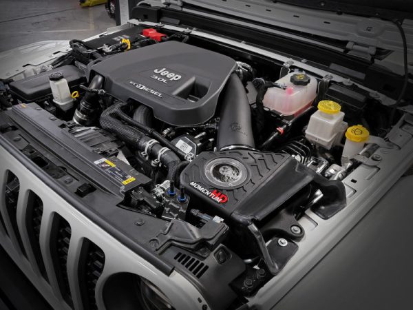 aFe 20-21 Jeep Wrangler (JL) V6-3.0L (td) Momentum HD Cold Air Intake System w  Pro Dry S Media For Discount - Image 2