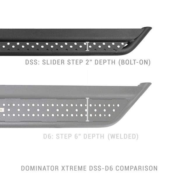 Go Rhino Dominator Extreme DSS Sliders - Tex Blk - 87in For Cheap - Image 2