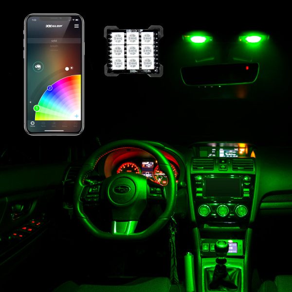 XK Glow RGB Festoon LED Panel XKchrome Bluetooth App Controlled Dome Bulb Supply - Image 2